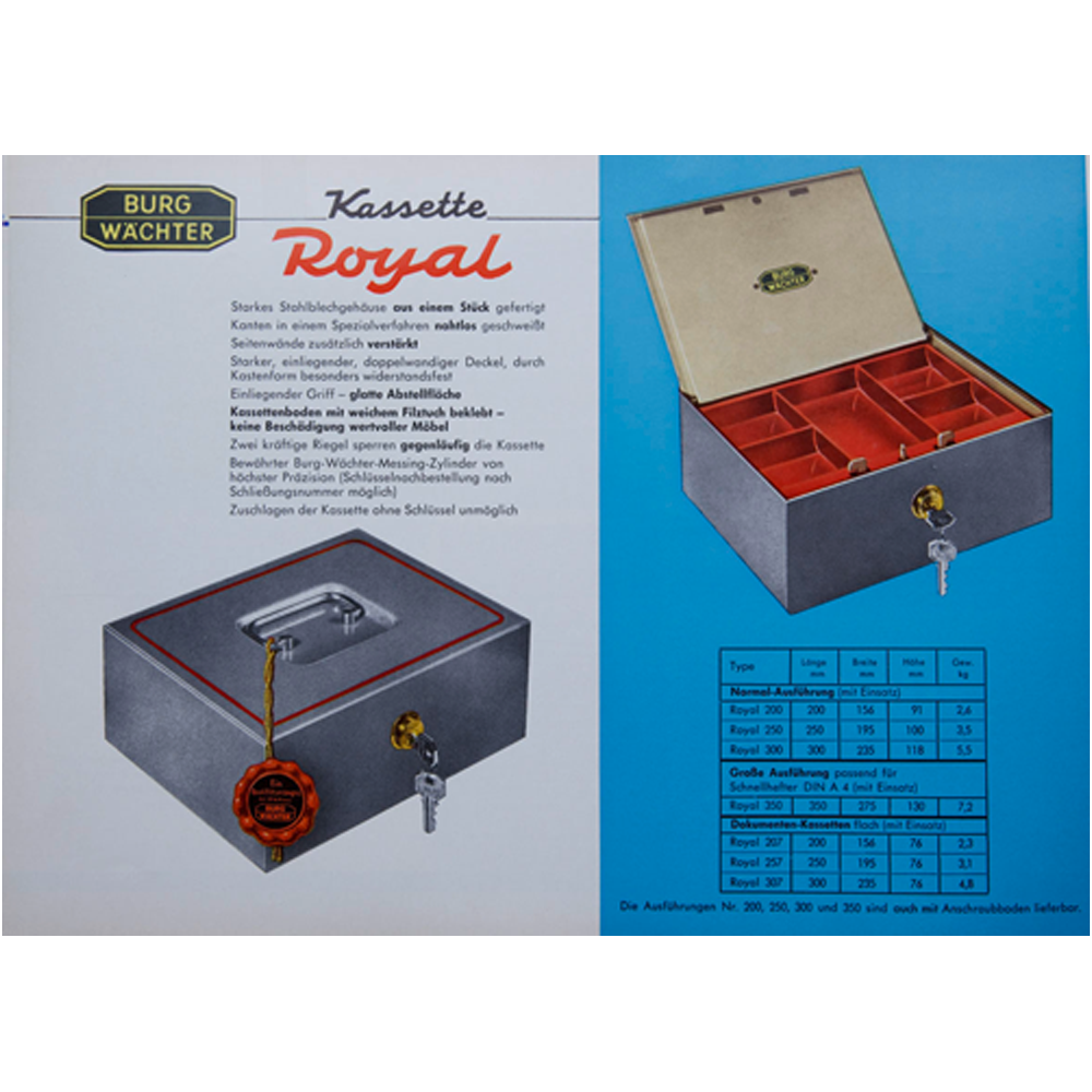 Cajas de dinero de los años sesenta